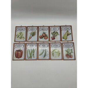 Grasslands Road Cottagecore Metal Vegetable Garden Marker Hanging Set Of 10
